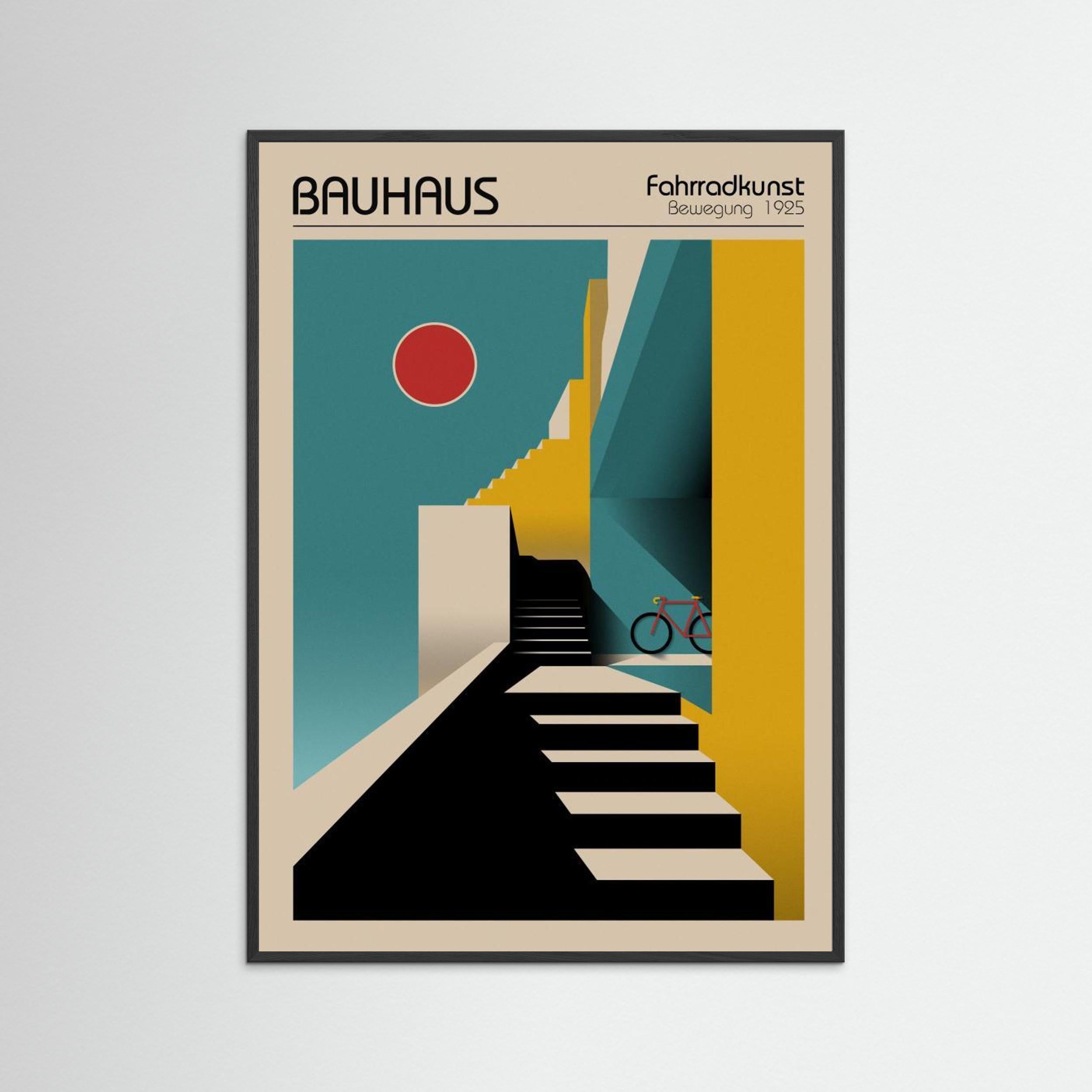 Bauhaus Fahrradkunst by Fadil Roze - Fine Art Paper Print - dreamtprint.art - 14 x 21 cm / 5 x 8″ (A5)